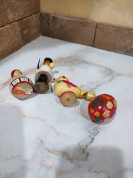 Vintage Wooden Dolls.the Dolls Are Hand Painted.toy ...