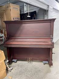 Beautiful historic upright, double sound board piano ...