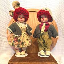 Porcelain Raggedy Ann and Andy Dolls - Etsy