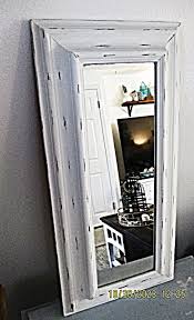 Tall Wall Mirror. Vintage Mirror Distressed in White, Farmhouse, Rustic, Modern, Shabby Chic, Country Wall Decor, Tall Mirrors - Etsy