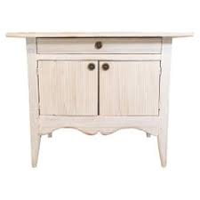 Late 18th Century Swedish Gustavian Painted Wood Sideboard with Fluted Pilasters For Sale at 1stDibs