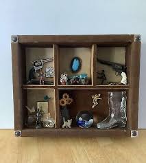 Vintage Western Shadow Box 10” x 9” Hand Made Various ...