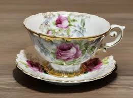 Royal Rose NW-700 Tea Cup And Saucer Bone China Hand Painted ...