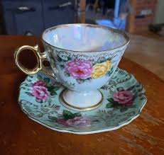 Rare Hand-painted Teacup & Saucer by Castle China From Japan ...