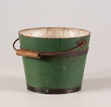 painted staved berry bucket - Olde Hope Antiques