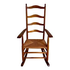 Mid 19th Century Stickley Ladder Back Rush Seating Rocker ...