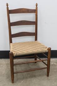 Lot - Shaker Woven Seat and Fruitwood Side Chair, H: 33 1/2 ...