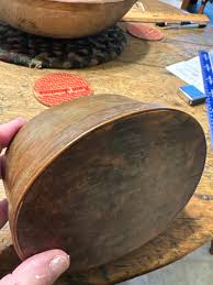 18th early 19th century painted dark green oval fingered ...