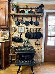 Rustic Style Kitchen with Cast Iron Decor