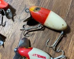 Vintage Jitterbug's Fishing Lure Set - Etsy