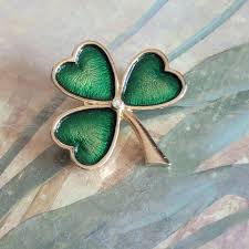Vintage Shamrock Brooches and Earrings: Saint Patrick's Day Jewelry Lot - Etsy