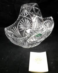 Sold at Auction: Shannon Crystal Basket By Godinger