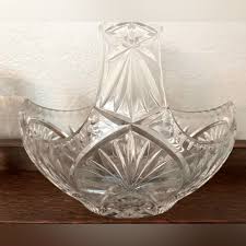 Waterford Crystal | Other | Waterford Crystal Fruit Bowl With Handle | Poshmark