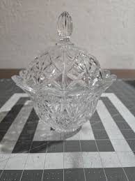 Crystal Bowl Candy Dish DePlomb Lead Covered 6" Made in USA ...