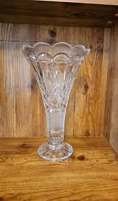 Vintage Shannon Cut Lead Crystal Designs of Ireland Floral Vase Large 14" Inch - Etsy