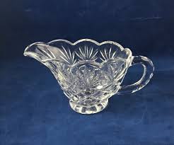 Shannon Leaded Crystal Glass Creamer With Scalloped Edge - Etsy