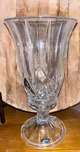 12” Vintage ST. GEORGE 24% Fine Lead Crystal 2 Piece Hurricane Candle Holder | eBay