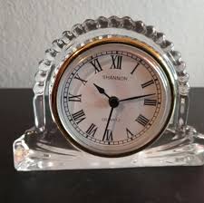 Shannon | Accents | Shannon Lead Crystal 45 Wide Mantle Or Desk Clock | Poshmark