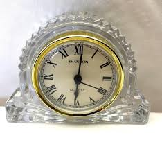 Shannon Irish Crystal Small Mantle Clock Quartz Movement 24% Lead Crystal | eBay