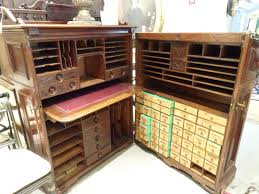 Lot - Moore Combination Desk Company "Queen Desk"