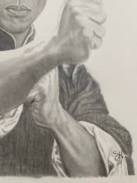 Fine Art Donnie Yen Action Star 18"X24" Portrait Pencil Drawing *IpMan* Wingchun | eBay