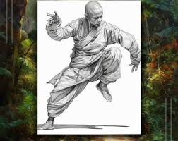 Hip Monk Traveling Coloring Pages for Fun Color Therapy - Etsy UK