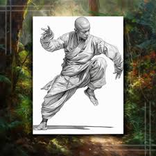 Hip Monk Traveling Coloring Pages for Fun Color Therapy - Etsy Australia