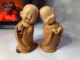 Baby Buddha Statue, Little Monk Figure, Meditation Yoga ...