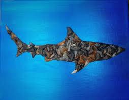 Make Yer Own Shark Art Kit Reef Shark - 8x10" - Etsy Australia