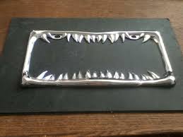 Vintage License Plate Frame Shark Teeth Tooth Modern Frame ...