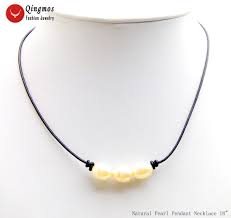 10-11mm Rice Natural Pink Pearl Pendant Necklace for Women ...