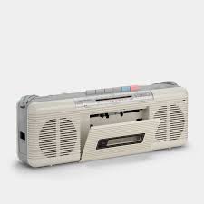 Realistic 14-752A AM/FM Ivory Boombox Cassette Recorder