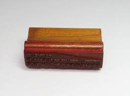 Vintage Rubber Ink 2 1/4" Office Desk Wood Stamp Collectable Arts & Crafts | eBay