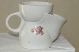 Vintage PORCELAIN ANTIQUE Scuttle Floral SHAVING MUG #98 | eBay