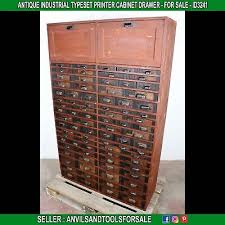 ANTIQUE INDUSTRIAL TYPESET PRINTER CABINET DRAWER - ID3241 | eBay