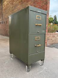 1940s Shaw Walker File Cabinet Having Brass Pulls & Lucite ...