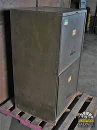 1940s Salvaged Vertical Compression File Cabinet, Art Metal ...