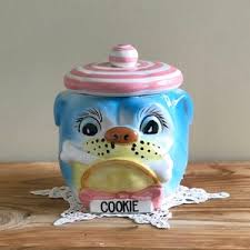 Vintage GRANTCREST Hand Painted JAPAN Bulldog Dog Cookie Jar 1950s - Etsy