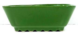 Vintage Shawnee Pottery Green Planter Rectangle Flower Pot ...