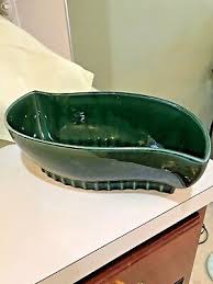 Vintage Hull 406-USA Green Swirl Planter | eBay