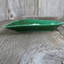 Vintage Winking Santa Dish Green Bell Shaped Lefton Plate ...