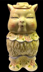 Puss N Boots *** 1999 RARE JONAL Ceramic Cookie Jar Hand ...