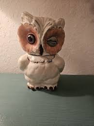 Vintage Shawnee Pottery 1940's Winking Owl Cookie Jar ...