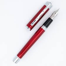 Monteverde USA Strata Fountain Pen Red w/ JoWo Nib