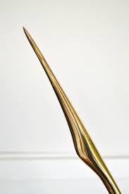 1950s Boris Lovet-Lorski Style Brass Leather Life-Size ...