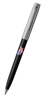 Black & Chrome Cap-o-Matic Space Pen, US Flag - Fisher Space Pen
