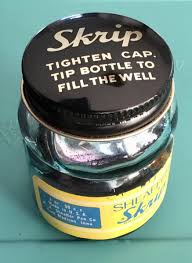 Vintage Sheaffer Skrip Writing Fluid Ink Washable Black #62 ...