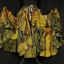 CALLIOPE - 28"-48" Waist Adjustable VAGABOND Skirt - Length 37", Colourful Full Tiered Cosplay Skirt, Larp, Renfaire, Costume, Belly Dance - Etsy Norway