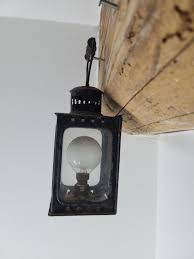 Old Electrified Sheet Metal Lantern. Early 20th Century. - Etsy