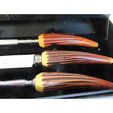 Mid-Century 9 Piece Carving Set by Reo Crest of Sheffield ...